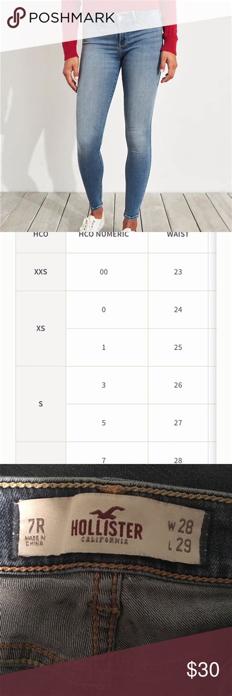 hollister size chart|hollister size chart for women.